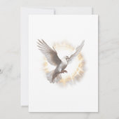 Elegante bevestiging Gold Lijst Dove Design Kaart (Achterkant)