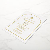 Elegante bevestiging gouden folie folie uitnodiging (Gedraaid)