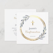 elegante bevestigingsuitnodiging kaart (Voorkant / Achterkant)