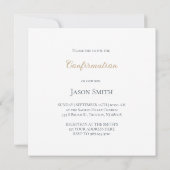 elegante bevestigingsuitnodiging kaart (Achterkant)