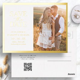 Elegante Bewaar De Datum Folie Uitnodiging Briefkaart