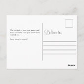 Elegante Bewegende Aankondiging Nieuw Adres Briefkaart (Achterkant)