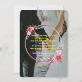 Elegante bewerkbare bruiloft uitnodigen Kaart (Achterkant)