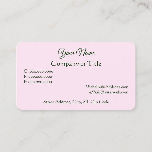 Elegante bewerkbare Gestreepte Rozen Bloemen Visitekaartje (Achterkant)