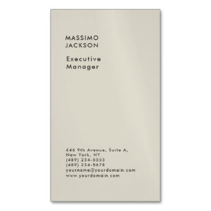 Elegante, bewerkbare, gewone, minimalistische past magnetisch visitekaartje