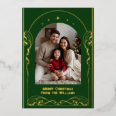 Elegante bewerkbare kerst Kaart Sjabloon vakantie (Voorkant)