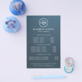 Elegante Bewerkbare Menu Kaart voor Kapsalon en Sc (Enkel)