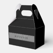 Elegante bewerkbare script Bedrijfsnaam/andere tek Bedankdoosjes (Achterkant)