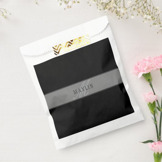 Elegante bewerkbare script Bedrijfsnaam/andere tek Bedankzakje (Gezegeld)