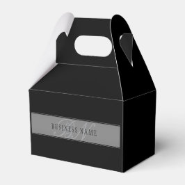 Elegante bewerkbare script zakelijke naam/andere t bedankdoosjes