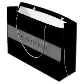 Elegante bewerkbare script zakelijke naam/andere t groot cadeauzakje (Achterkant Gekanteld)