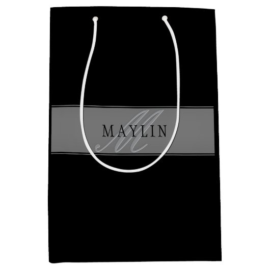 Elegante bewerkbare script zakelijke naam/andere t medium cadeauzakje (Voorkant)