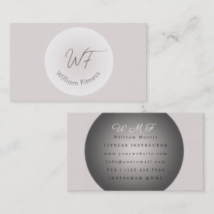 Elegante bewerkbare sjabloon met minimalistische Q Visitekaartje