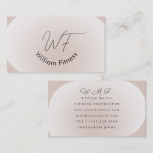 Elegante bewerkbare sjabloon met minimalistische Q Visitekaartje