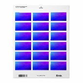 Elegante bewerkbare tekst en modern retouradres etiket (Full Sheet)