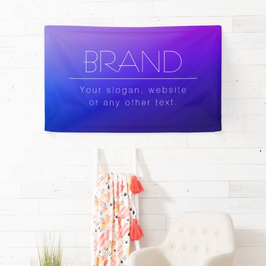 Elegante bewerkbare tekst en moderne vervagende pa spandoek (Insitu)