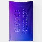 Elegante bewerkbare tekst en moderne vervagende pa spandoek (Verticaal)