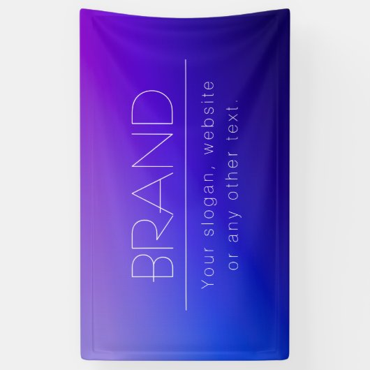 Elegante bewerkbare tekst en moderne vervagende pa spandoek (Verticaal)