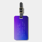 Elegante bewerkbare tekst & moderne vervagende Paa Bagagelabel (Voorkant verticaal)