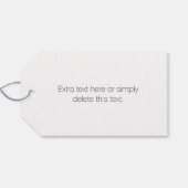 Elegante bewerkbare tekst & moderne vervagende Paa Cadeaulabel (Achterkant Horizontaal)