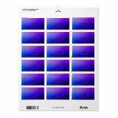 Elegante bewerkbare tekst & moderne vervagende Paa Etiket (Full Sheet)