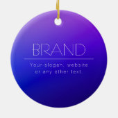 Elegante bewerkbare tekst & moderne vervagende Paa Keramisch Ornament (Achterkant)