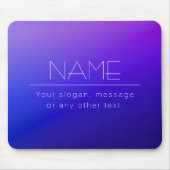 Elegante bewerkbare tekst & moderne vervagende Paa Muismat (Voorkant)