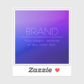 Elegante bewerkbare tekst & moderne vervagende Paa Sticker (Vel)