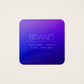 Elegante bewerkbare tekst & moderne vervagende Paa Vierkante Visitekaartjes (Voorkant)