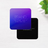 Elegante bewerkbare tekst & moderne vervagende Paa Vierkante Visitekaartjes (Bureau)