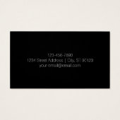 Elegante bewerkbare tekst & moderne vervagende Paa Visitekaartje (Achterkant)