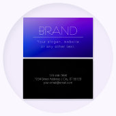 Elegante bewerkbare tekst & moderne vervagende Paa Visitekaartje