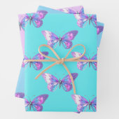 Elegante B'fly Wrapping Paper Flat Sheet Set van 3 (In situ)