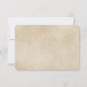 Elegante  Bibliotheek Thema Bruiloft RSVP Kaart (Achterkant)