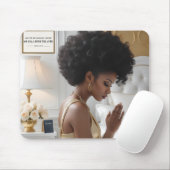 Elegante biddende moeder Muismat (Met muis)