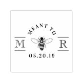 Elegante 'Bij elkaar bedoeld' honing bruidscadeau Zelfinktende Stempel (Design)