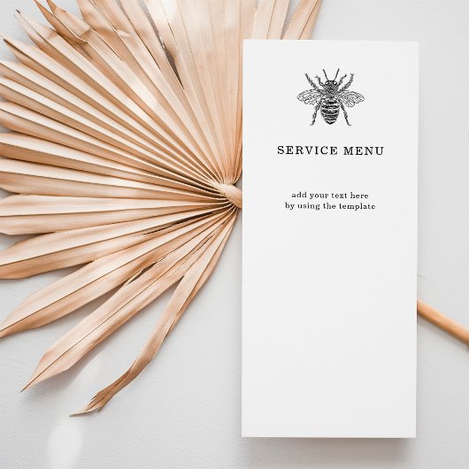 Elegante bij | Menu Business Service