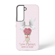 Elegante Bijbel Roze Stip Duif Hart Topiary