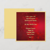 Elegante Bijbelse Christelijke Kerst Feestdagenkaart (Voorkant / Achterkant)