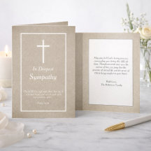 Elegante Bijbeltekst Christelijk Kruis Condoleance