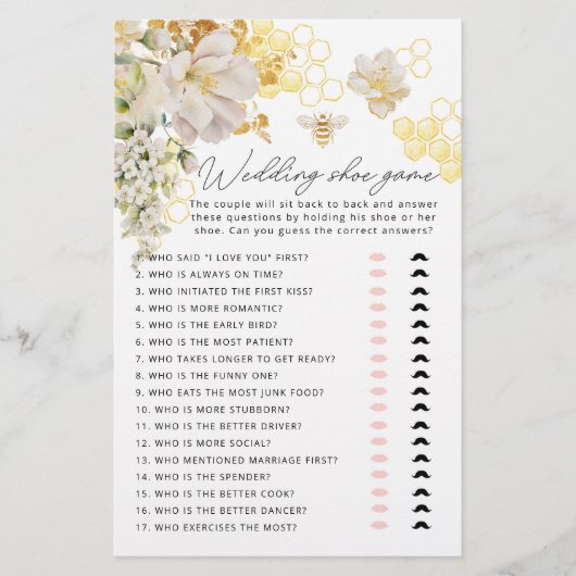 Elegante bijen honingraten Het bruiloft schoen spe (Voorkant)