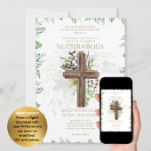 Elegante Bilingual Katholieke Trouwuitnodiging Inv Kaart