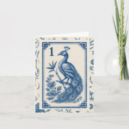 Elegante Birdy Bam Mah Jongg Notitiekaarten