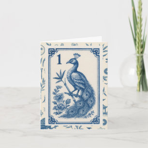 Elegante Birdy Bam Mah Jongg Notitiekaarten