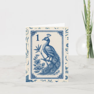 Elegante Birdy Bam Mah Jongg Notitiekaarten