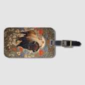 Elegante Bison William Morris Geïnspireerd Bagagelabel (Voorkant (horizontaal))