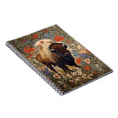 Elegante Bison William Morris Geïnspireerd Notitieboek (Rechterzijde)