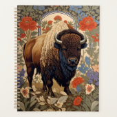 Elegante Bison William Morris Geïnspireerd Planner (Voorkant)
