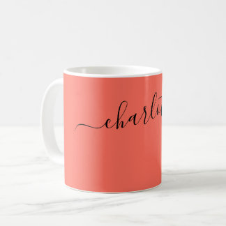 Elegante bitterzoete kleur moderne naam gepersonal koffiemok