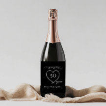 Elegante Black 50 Years Jubileum met Krans